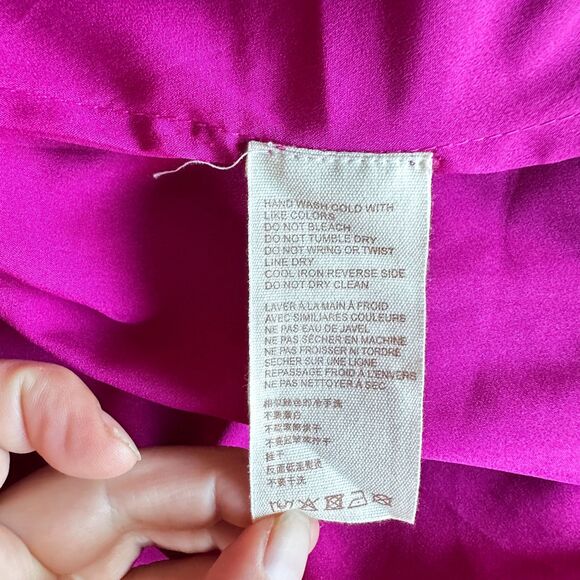 Let Me Be Anthropologie Tiered Sheer Sleeveless Ruffle Dress Pink XS - Picture 8 of 10